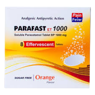 PARAFAST  ET 1000MG TABLETS 8`S